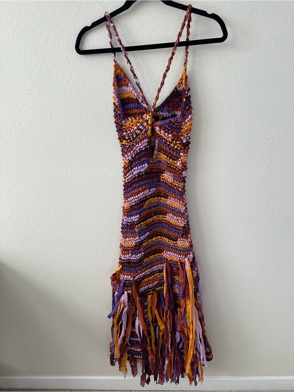 ULLA JOHNSON Emmalina Crochet
Fringe Cotton & Silk Maxi Dress SZ P - Picture 10 of 10